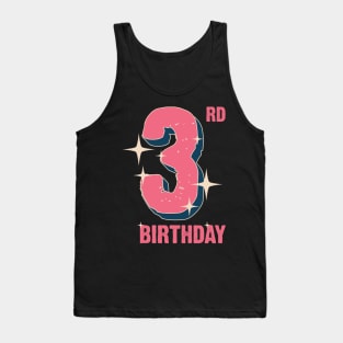 3rd Birthday for girls Tank Top